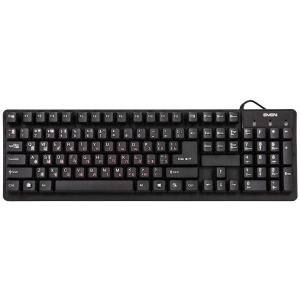 Клавіатура дротова Sven Standard 301 черный USB UAH