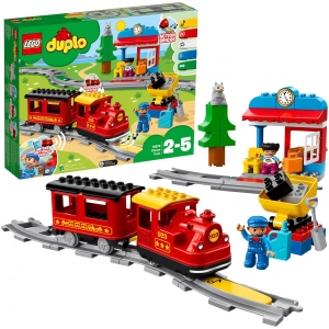 Конструктор LEGO DUPLO Поїзд на паровій тязі (10874)