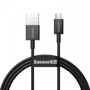 Кабель синхронізації даних Baseus Superior Fast Charging USB-microUSB 1m Black (CAMYS-01)