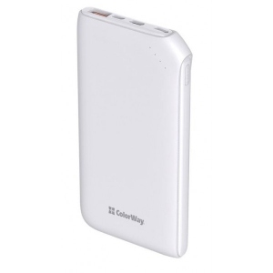 Батарея мобільна Colorway Soft Touch 10000mAh White (CW-PB100LPE3WT-PD)
