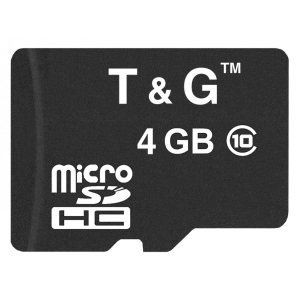 Карта пам'яті T&G MicroSDHC 4GB Class 10 (TG-4GBSDCL10-00) в Києві