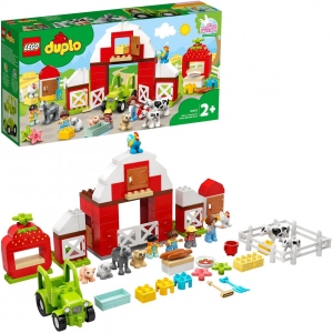 Конструктор LEGO DUPLO Town хлів, трактор і догляд за тваринами (10952)