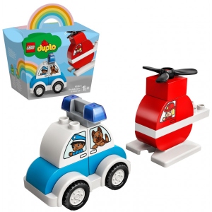 Конструктор LEGO DUPLO Пожежний вертоліт і поліцейська машина (10957)
