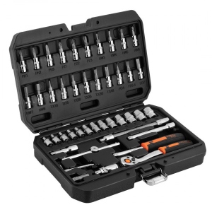 Набір торцевих голівок Neo Tools 1/4" 46 шт. (10-004)