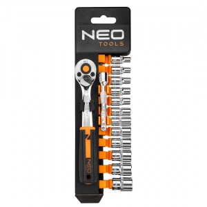 Набір торцевих голівок Neo Tools 1/4" 14 шт (10-000)