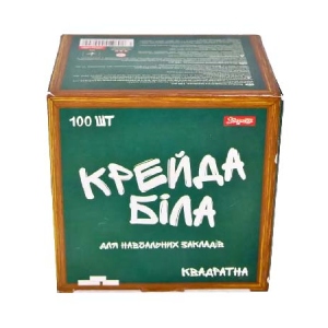 Набір крейди 1 Вересня Шкільна квадратна 100 шт. (400070)Шкільна квадратна 100 шт. (400070)