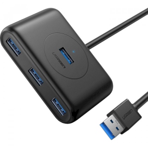 Хаб USB UGREEN CR113 4-port 2м USB 3.0 Black (20291)