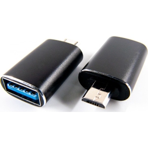 Перехідник DENGOS OTG USB-microUSB Black (ADP-017)