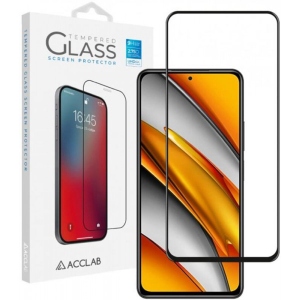Захисне скло для смартфону ACCLAB Full Glue for Xiaomi Poco F3 Black (1283126511868) купити в Києві