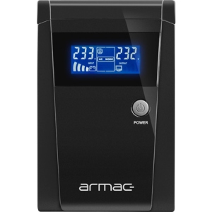 Джерело безперебійного живлення Armac 1000VA/650W,3хFrench,USB-B LCD Metal Case (O/1000E/LCD)