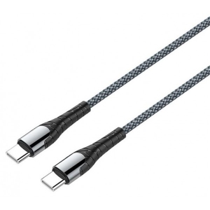 Кабель синхронізації даних Colorway USB Type-C - USB Type-C PD Fast Charging, 3А 65W 2м Grey (CW-CBPDCC039-GR)