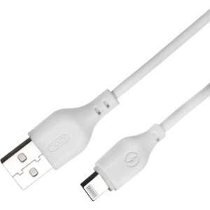 Кабель синхронізації даних XO NB103 USB-Lightning 2.1A 1 m White (00000011352)