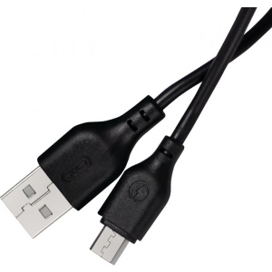 Кабель синхронізації даних XO NB103 USB-microUSB 2.1A 1 m Black (00000011349)