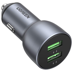 Автомобільний зарядний пристрій UGREEN CD213 36W 2xUSB QC 3.0 3A Car Charger Dark Blue (10144)