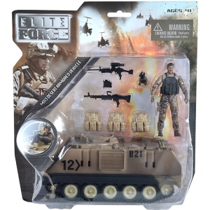 Ігрова фігурка солдатики Elite Force БРОНЕТРАНСПОРТЕР M113 (БТР, фігурка, аксес.) (101857)