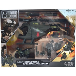 Ігрова фігурка солдатики Elite Force БАГАТОФУНКЦІОНАЛЬНИЙ ВЕРТОЛІТ MH-6 (101860)