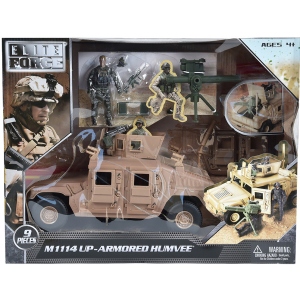 Ігрова фігурка солдатики Elite Force БРОНЕАВТОМОБІЛЬ  HUMVEE M1114 (машина, фігурка, аксес.) (101863)