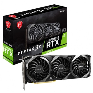 Відеокарта MSI GF RTX 3060 Ti 8GB GDDR6 Ventus 3X OC (GeForce RTX 3060 Ti VENTUS 3X 8G OC LHR)