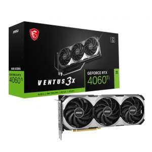Відеокарта MSI GF RTX 4060 Ti 8GB GDDR6 Ventus 3X OC (GeForce RTX 4060 Ti VENTUS 3X 8G OC)