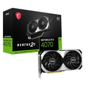 Відеокарта MSI GF RTX 4070 12GB GDDR6X Ventus 2X OC (GeForce RTX 4070 VENTUS 2X 12G OC)