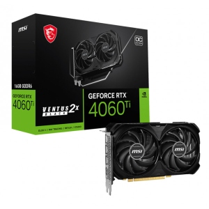 Відеокарта MSI RTX 4060 Ti 16GB GDDR6 VENTUS 2X Black OC
