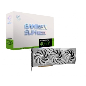 Відеокарта MSI GeForce RTX 4060 Ti 16GB GDDR6 GAMING X SLIM WHITE (912-V517-012)
