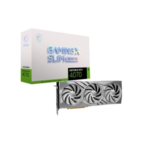 Відеокарта MSI GeForce RTX 4070 12GB GDDR6X GAMING X SLIM WHITE (912-V513-441)