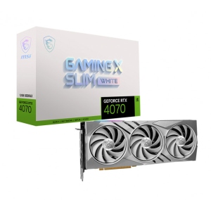 Відеокарта MSI GeForce RTX 4070 12GB GDDR6X GAMING X SLIM WHITE (912-V513-274)