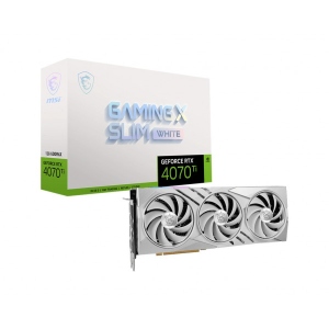 Відеокарта MSI GeForce RTX 4070 Ti 12GB GDDR6X GAMING X SLIM WHITE (912-V513-442)