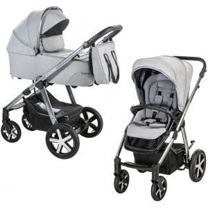 Коляска універсальна 2 в 1 Baby Design Husky XL 207 Silver Gray