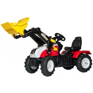 Толокар Rolly Toys Трактор з ковшем rollyFarmtrac Steyr 6240 CVT Червоно-жовтий (046331)