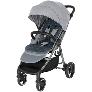 Коляска прогулянкова Baby Design WAVE 107  Silver Grey