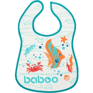 Нагрудник тканинний Baboo Sea Life White (11-010)