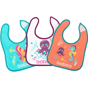 Нагрудник тканинний Baboo Sea Life 3 шт. (11-008)