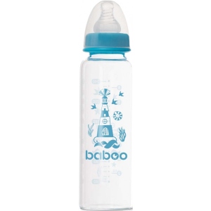Пляшка для годування Baboo Антиколікова 240 мл Marine 3+ міс. Blue (3-119)