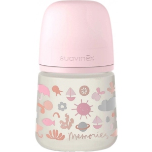 Пляшка для годування Suavinex Memories - історії малюків рожева (307050)
