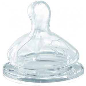 Середній потік соска дитяча силіконова Bebe Confort 
Emotion Physio з широкою основою 2 шт. розмір M