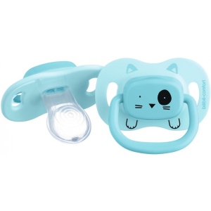 Симетрична пустушка Bebe Confort 2 шт 0/6 Minimalistic Animals Blue
