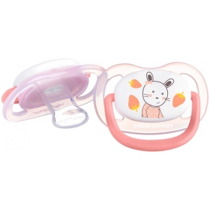 Ортодонтична пустушка Bebe Confort Physio Air Dummy Gardener 2 шт. 6/18 Pink/Yellow