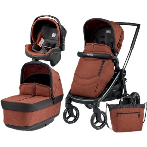Коляска універсальна 3 в 1 Peg-Perego Team Terracotta