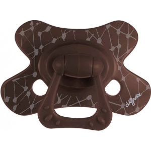 Симетрична пустушка Difrax Natural 127 Chocolate_grid