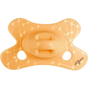 Симетрична пустушка Difrax Natural 123 Apricot_grid