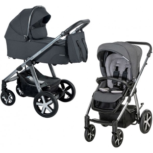 Коляска універсальна 2 в 1 Baby Design Husky XL 217 Graphite