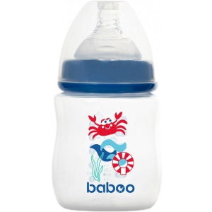 Пляшка для годування Baboo Антиколікова 150 мл Marine 0+ міс Blue (3-115)
