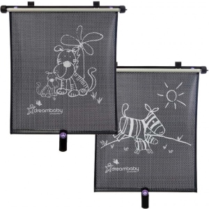 Шторка сонцезахисна для автокрісла DreamBaby Zebra+Tiger (G238)