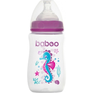 Пляшка для годування Baboo Антиколікова 250 мл Sea Life +3 міс. Purple (3-114)