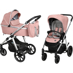 Коляска універсальна 2 в 1 Baby Design BUENO 208 Pink без вишивки (204401)