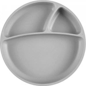 Тарілка для малюка MinikOiOi Portions - Powder Grey (101050004)