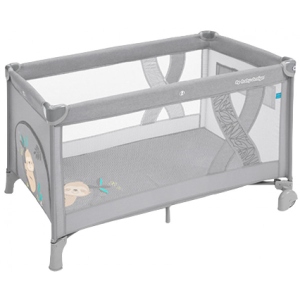 Ліжечко дитяче прямокутне Baby Design Simple 07 Light Gray