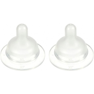 Малий потік соска дитяча силіконова Difrax S-bottle Wide XL 2 шт. (679)